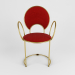 3d Chair with delicate looped armrests model buy - render