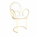 3d Chair with delicate looped armrests model buy - render