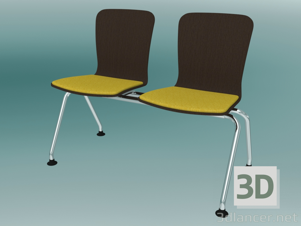 3D Modell Doppelbank (K23L2) - Vorschau