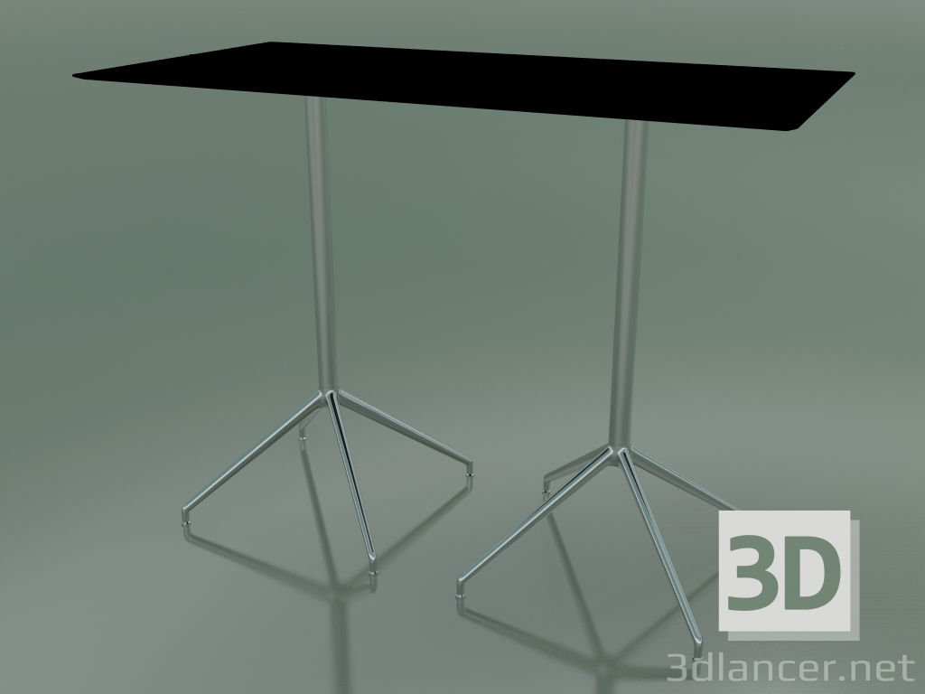 Modelo 3d Mesa retangular com base dupla 5746 (H 103 - 69x139 cm, Preto, LU1) - preview