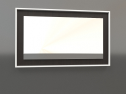 Miroir ZL 18 (750x450, bois brun foncé, blanc)