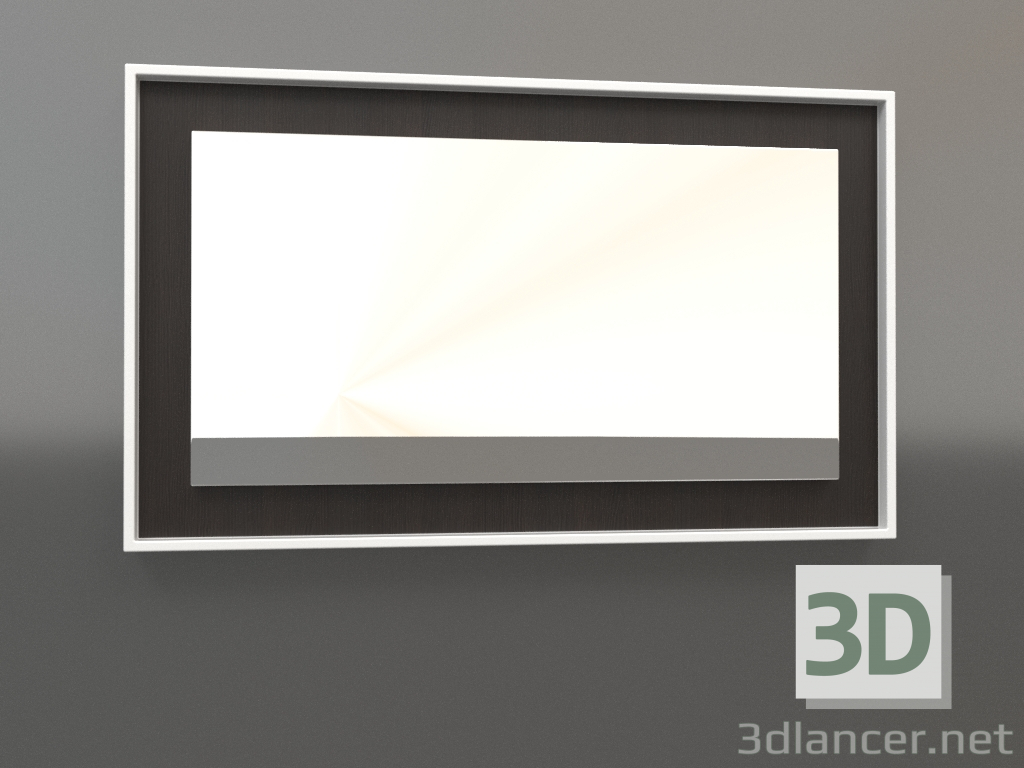 3d модель Дзеркало ZL 18 (750x450, wood brown dark, white) – превью