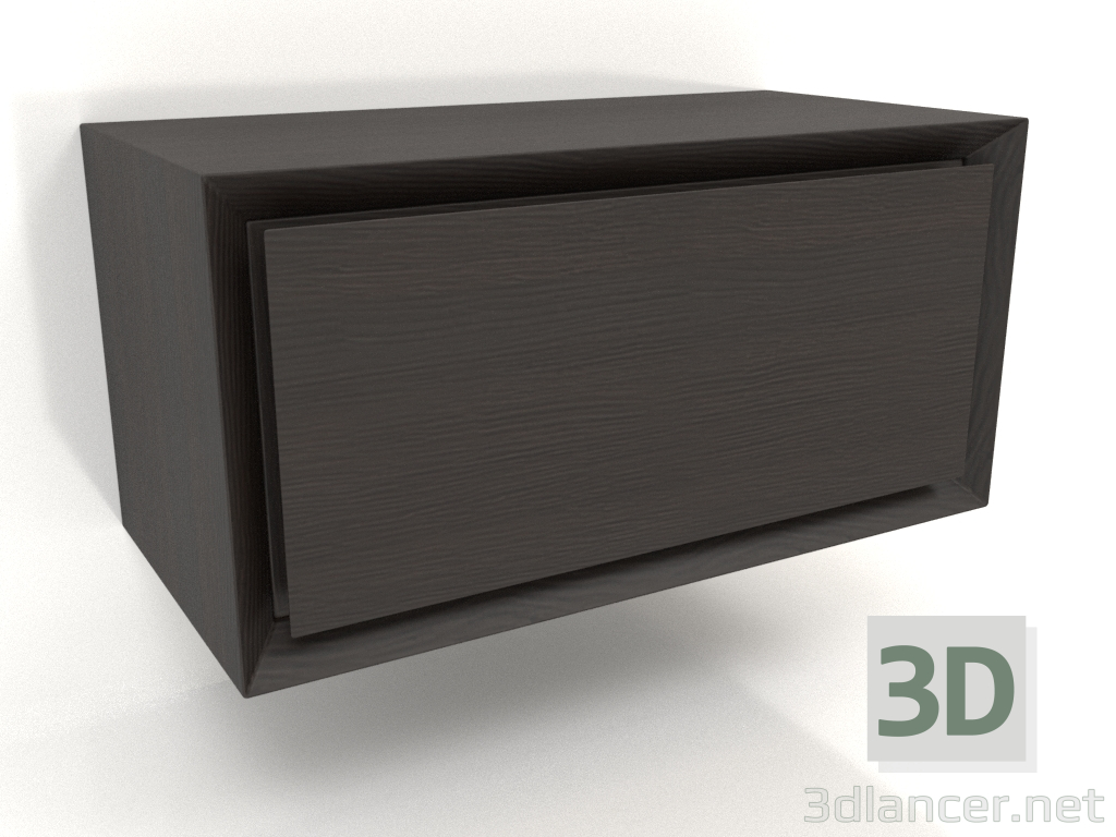 modello 3D Armadio TM 011 (400x200x200, legno marrone scuro) - anteprima