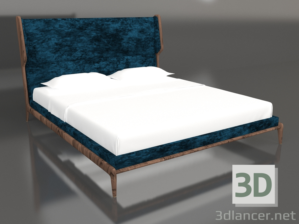 3d model Double bed Sleeping Muse california king - preview