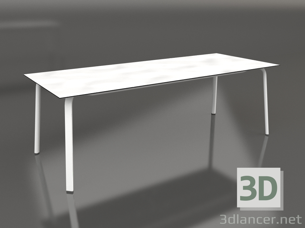 3d model Mesa de comedor 220 (Blanco) - vista previa