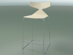 Tabouret de bar empilable 3703 (Blanc, CRO)