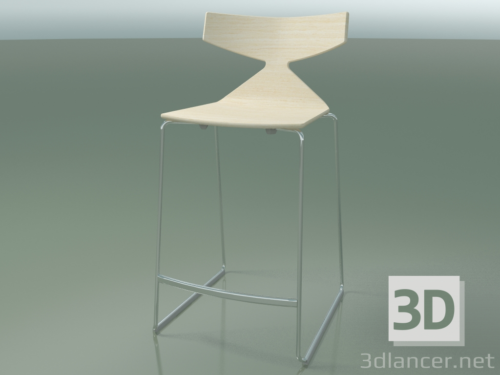 modèle 3D Tabouret de bar empilable 3703 (Blanc, CRO) - preview