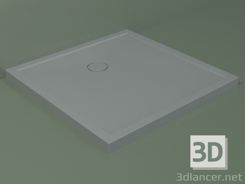 Modelo 3d Base de duche Medio (30UM0148, Cinzento Prateado C35, 100x100 cm) - preview