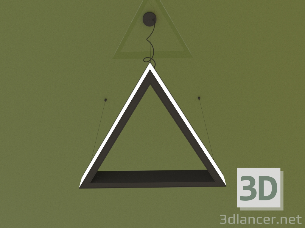 3d model Luminaria TRIANGOLO LATERAL (476 mm) - vista previa