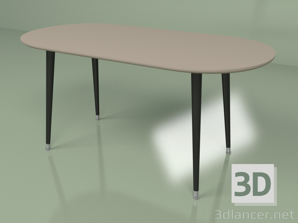 3D Modell Couchtisch Seifenfarbe (Kaffee) - Vorschau