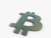 Logo doré Bitcoin