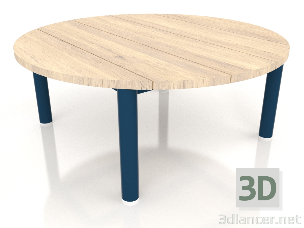 modello 3D Tavolino D 90 (Grigio blu, legno Iroko) - anteprima