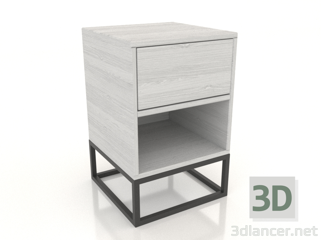 3D modeli Başucu sehpası 350x350 mm (beyaz RAL 9010) - önizleme