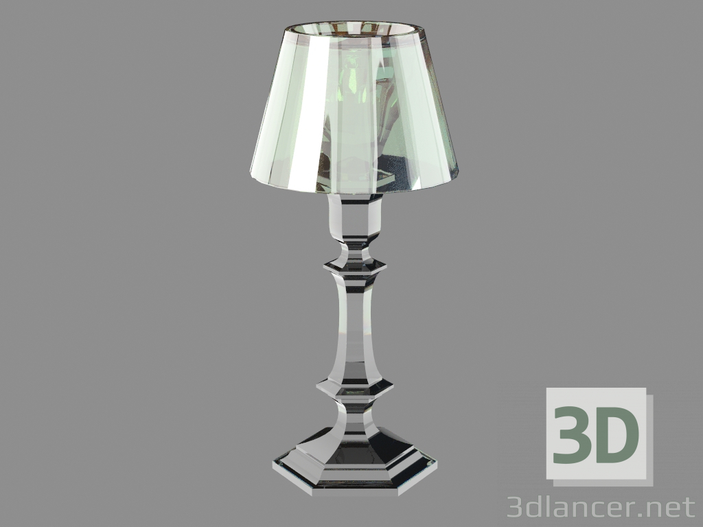 3d model Настольная лампа Nuestra lámpara de cristal de fuego y pantalla de color de plata 2 604 665 - vista previa