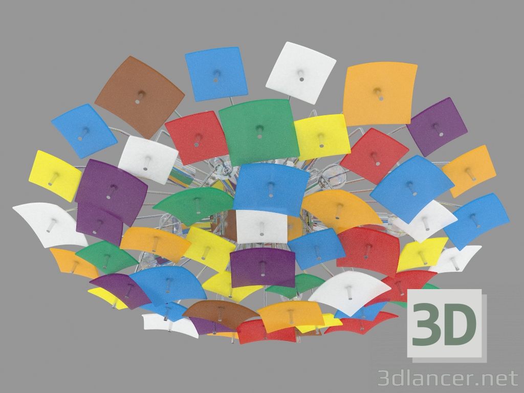 3d model De la lámpara (11color C110234) - vista previa