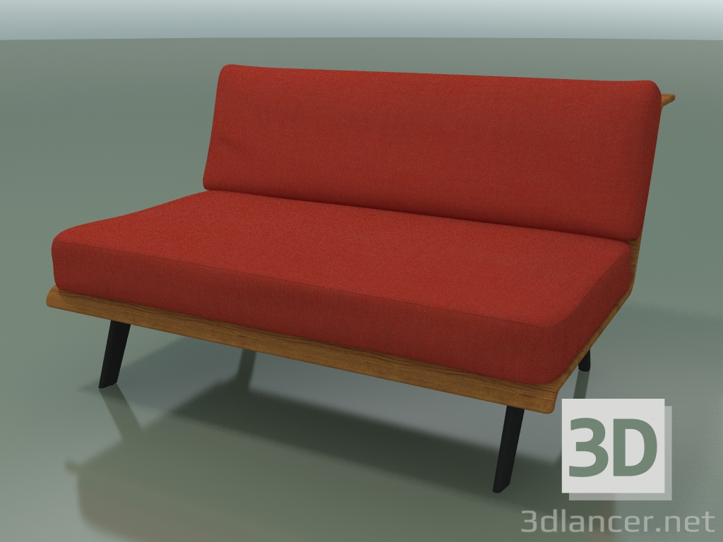 3d model Central module Lounge 4401 (L 120 cm, Teak effect) - preview