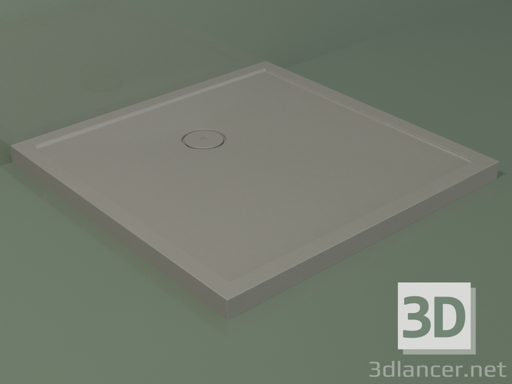 3d model Plato de ducha Medio (30UM0148, Clay C37, 100x100 cm) - vista previa