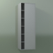 3d model Armario de pared con 1 puerta derecha (8CUCEDD01, Silver Grey C35, L 48, P 36, H 144 cm) - vista previa