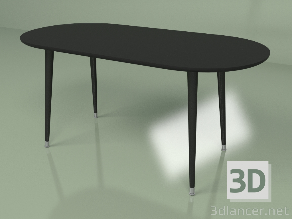 3d model Pintura de jabón para mesa de centro (negro) - vista previa