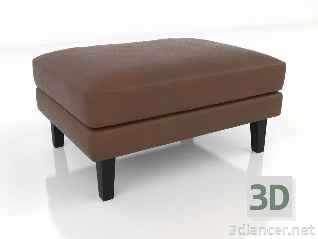 3d model pouf (leather) - preview