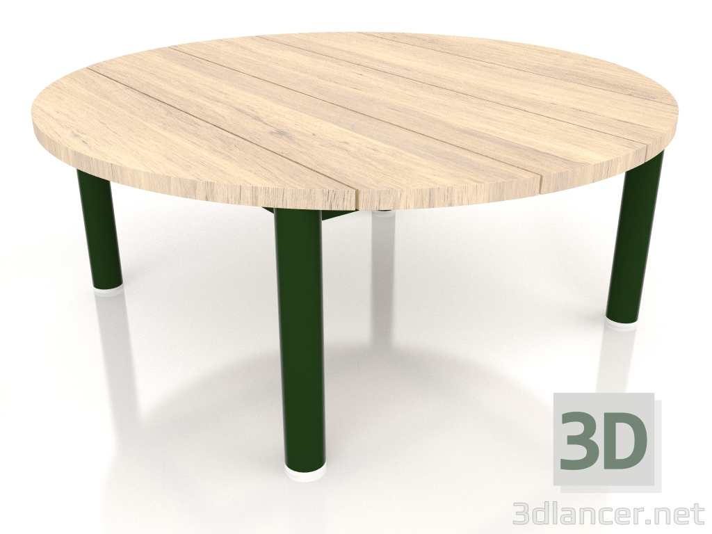 3d модель Стіл журнальний D 90 (Bottle green, Iroko wood) – превью