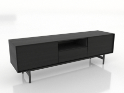 TV dolabı 1450 mm (siyah RAL 9005)