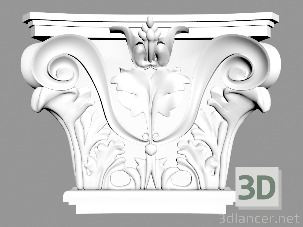 modello 3D Pilaster (capitale) PL557 - anteprima