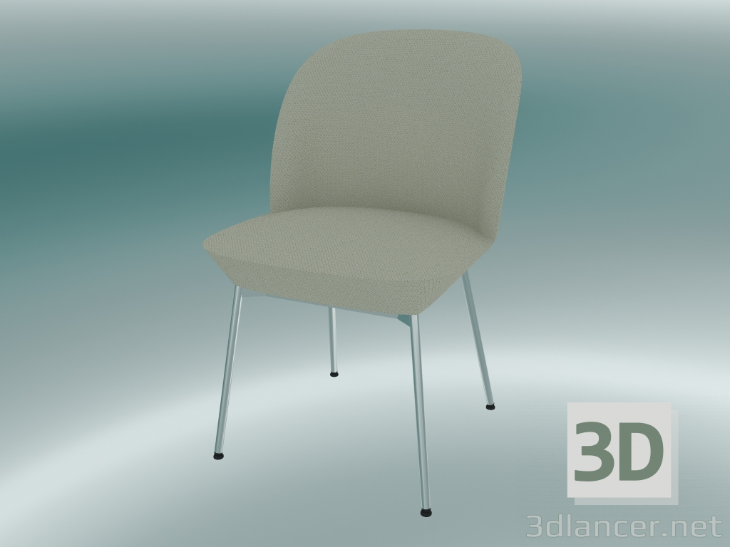 3d model Silla Oslo (Steelcut 240, cromo) - vista previa