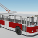 3d Trolleybus ZIU-682B model buy - render