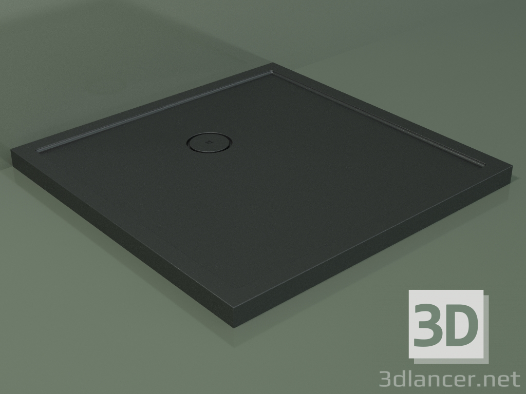 3d model Shower tray Medio (30UM0148, Deep Nocturne C38, 100x100 cm) - preview