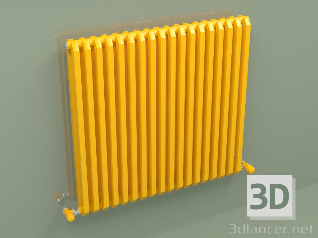 3d model Radiador SAX 2 (H 680 18 EL, Amarillo melón - RAL 1028) - vista previa