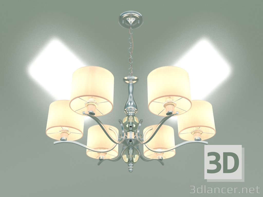 3d model Hanging chandelier Shantel 60111-6 (chrome) - preview