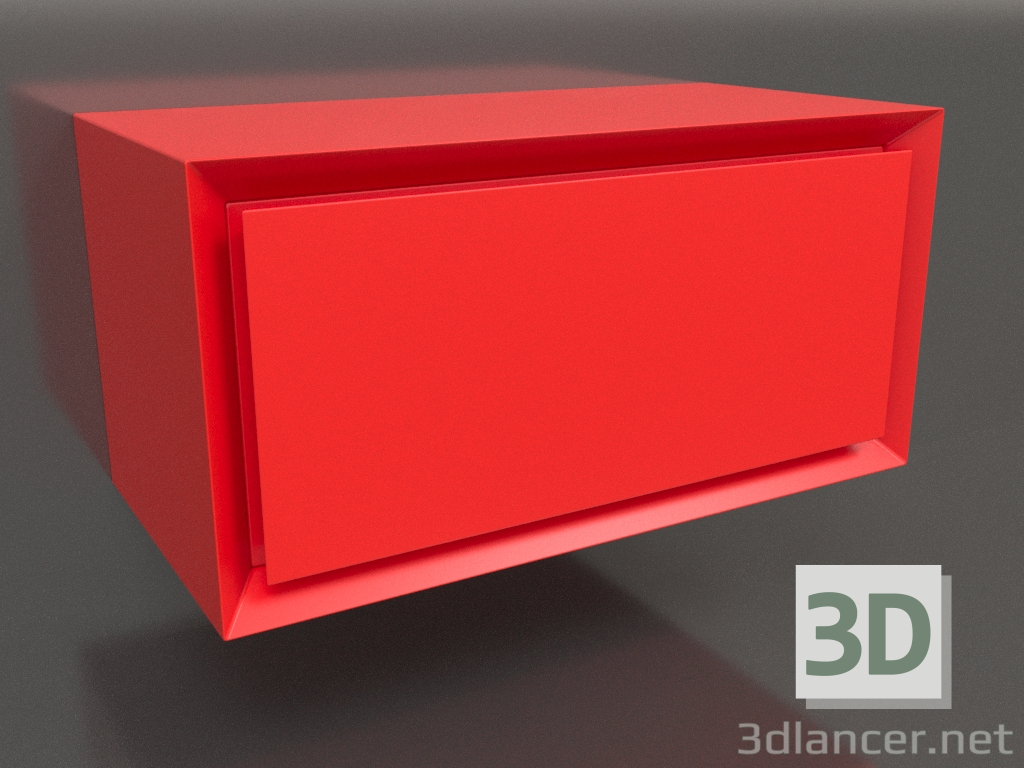 modello 3D Armadio TM 011 (400x200x200, arancio luminoso) - anteprima