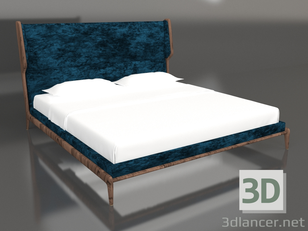 3d model Musa durmiente cama tamaño queen - vista previa