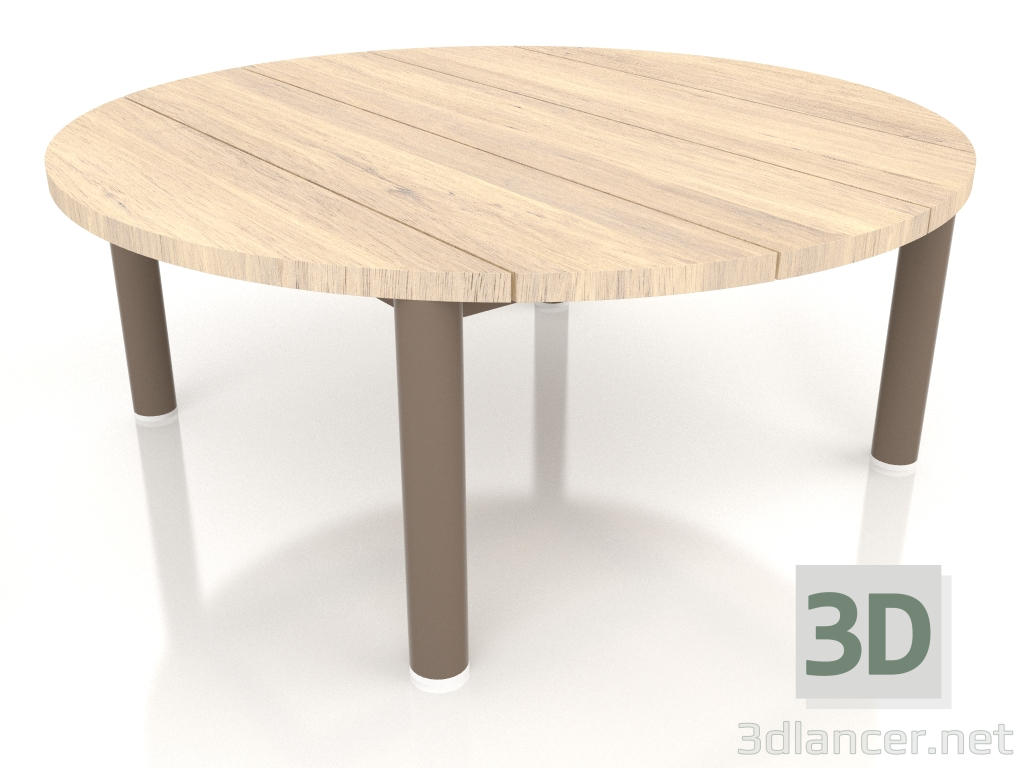 3d model Coffee table D 90 (Bronze, Iroko wood) - preview