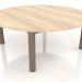 3d model Coffee table D 90 (Bronze, Iroko wood) - preview