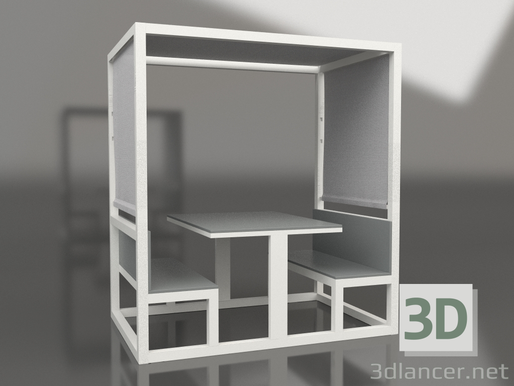 Modelo 3d Cabine de jantar (cinza ágata) - preview