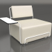 3d model Lounge chair with left armrest (White) - preview