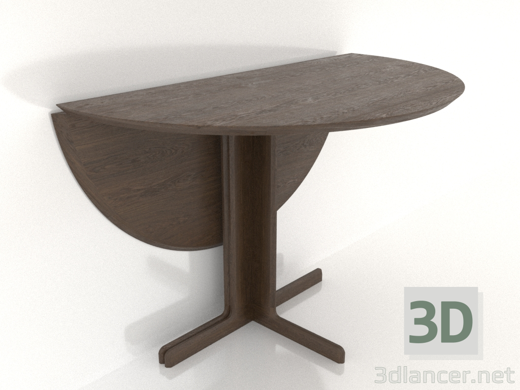modèle 3D Table à manger 1100 mm (extensible, option 2, Noyer foncé) - preview