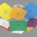 modello 3D Lampadario (C110234 4color) - anteprima