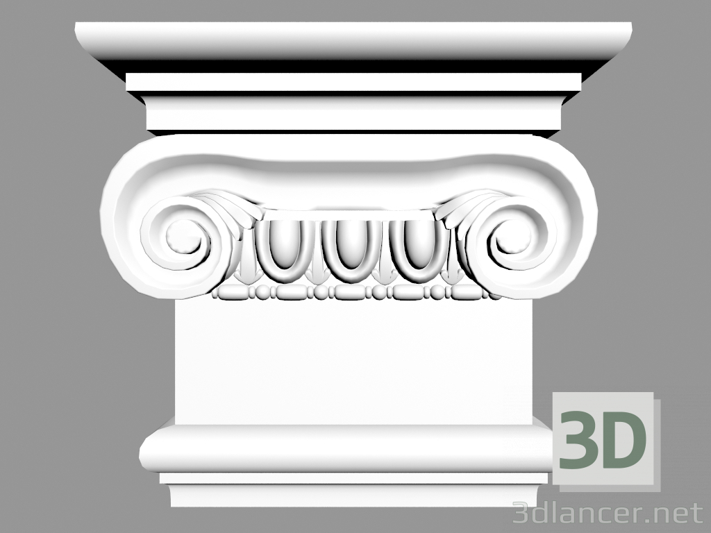 Modelo 3d Pilastra (capital) PL558LR - preview