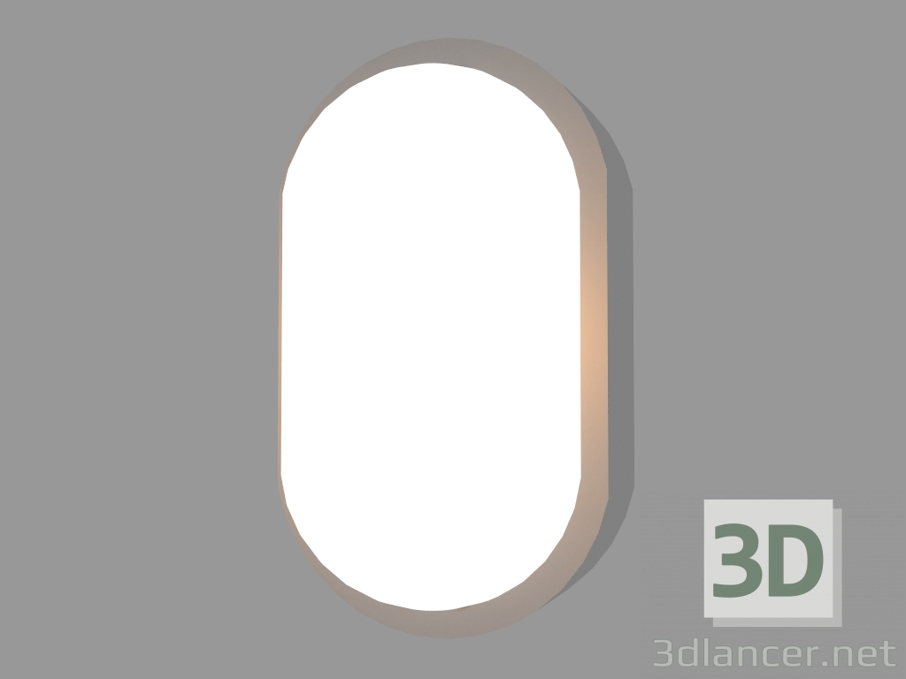 modèle 3D Applique PLAFONIERE OVAL AVEC ANNEAU (S14) - preview