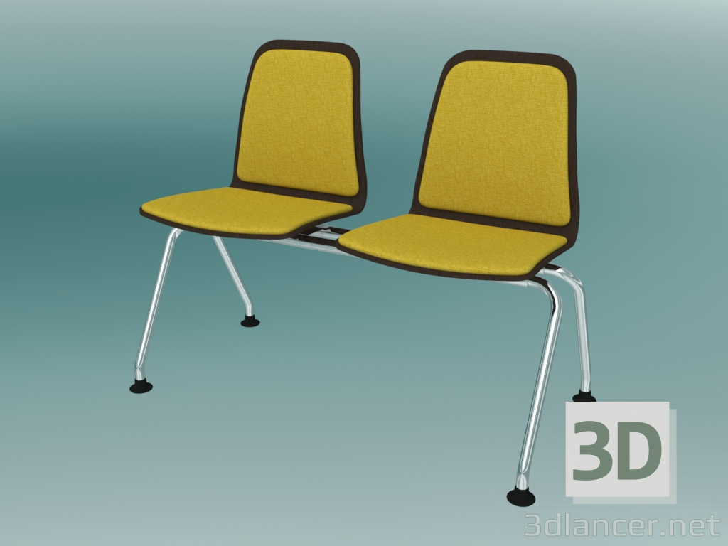 modello 3D Doppia panchina (K31L2) - anteprima