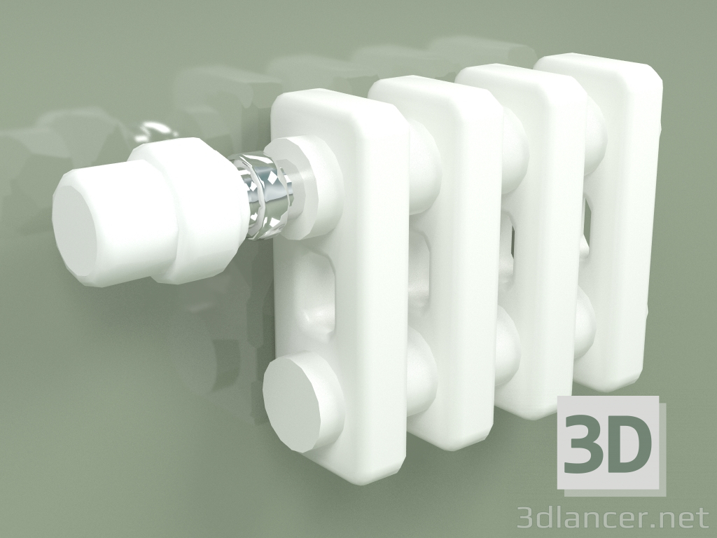 3D modeli Radyatör Delta Laserline (DL2, H 155 mm, RAL - 9016) - önizleme