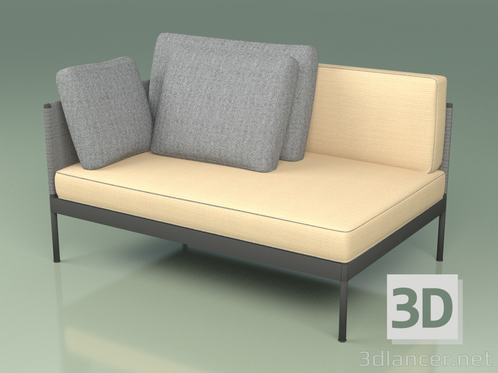 3D Modell Modulares Sofa (353 + 334, Option 1) - Vorschau