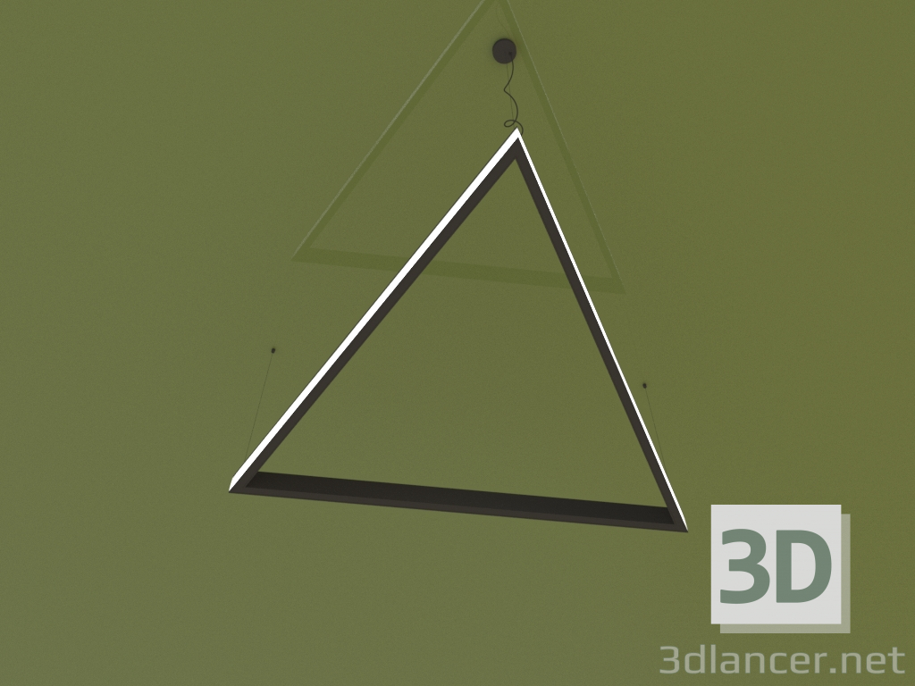 Modelo 3d Luminária LADO TRIANGOLO (1086 mm) - preview