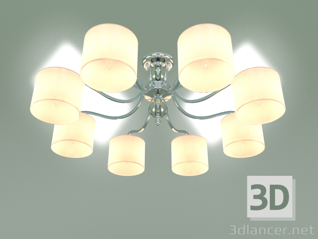 modèle 3D Lustre de plafond Shantel 60111-8 (chromé) - preview