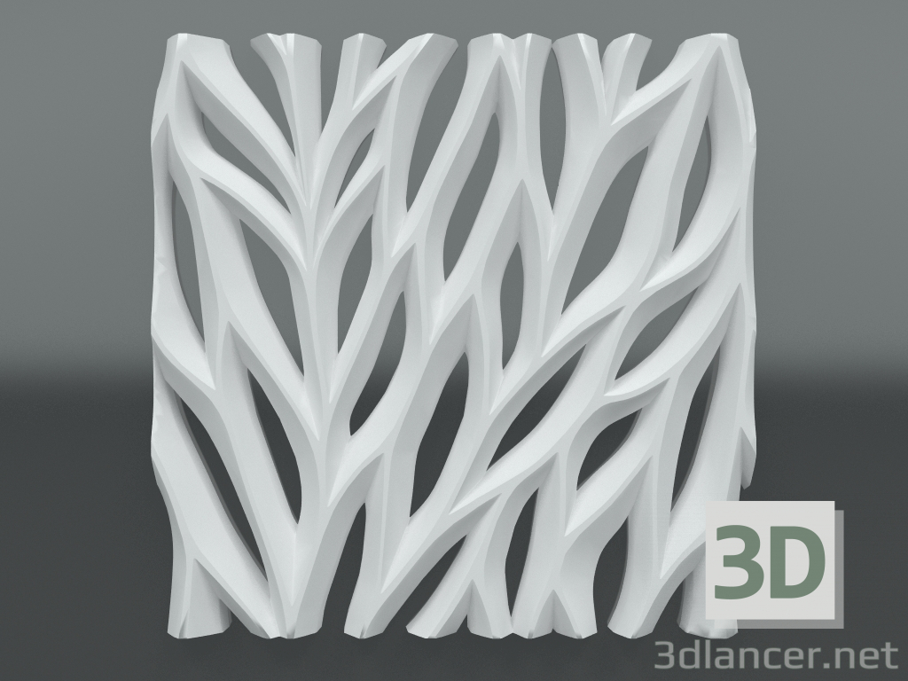 3D modeli Alçı 3d panel S-219 - önizleme