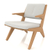 3d model Lounge chair with a wooden frame (natural oak) - preview