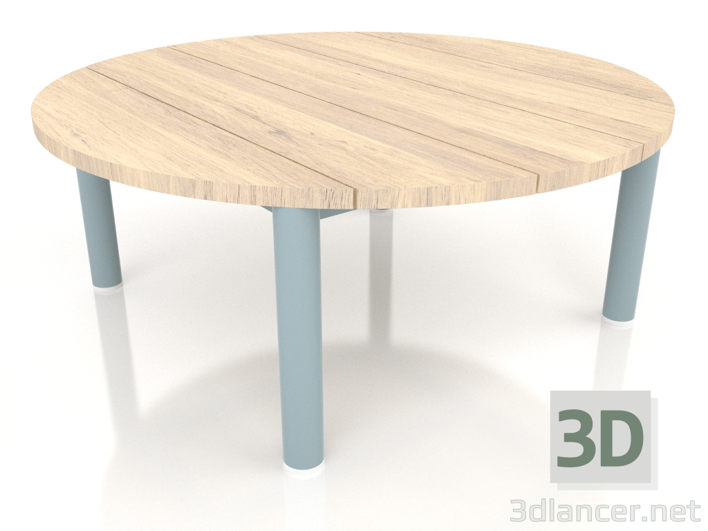 modèle 3D Table basse D 90 (Gris bleu, bois Iroko) - preview